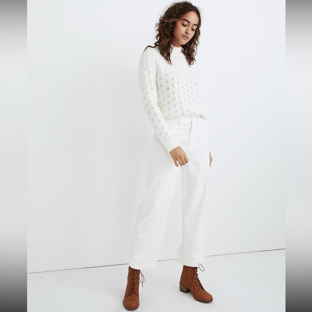 Madewell Slim Emmett Wide-Leg Pants in Corduroy